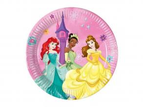 Disney Hercegnők 8db-os papírtányér szett 20cm-es