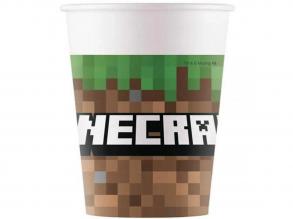 Minecraft 8 db-os papírpohár szett 200ml