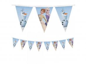 Jégvarázs 2 mintás újrahasznosítható party zászlófüzér 230cm