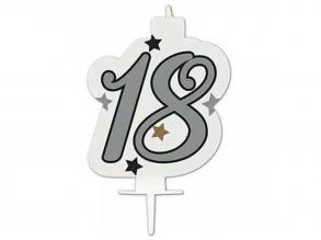 Szülinapi számgyertya - 18-as szám