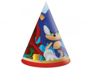 Sonic party kalap 6db-os szett