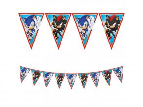 Sonic party zászlófüzér
