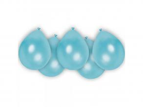 Világoskék latex lufi 8db-os szett