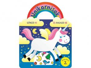 Unikornisok - Színezd ki és ragaszd be matricákkal 2.