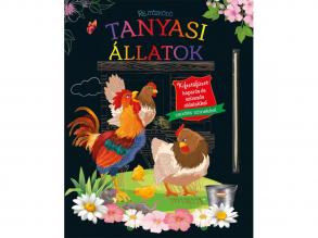 Rejtozködo tanyasi állatok - Kifestofüzet kaparós és színezos oldalakkal
