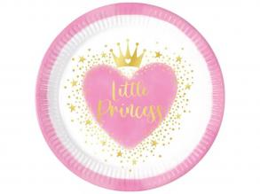 Little Princess 8db-os papírtányér szett 23cm-es