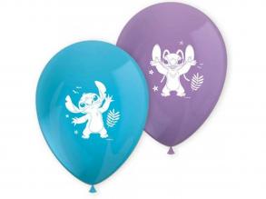 Disney Stitch lila-kék lufi 8db-os szett