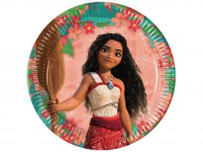 Disney Hercegnők Vaiana 2 papírtányér 8db-os szett 23cm