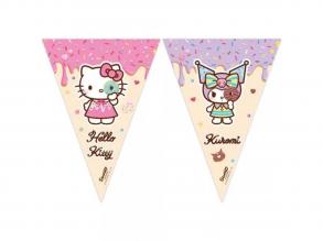 Hello Kitty és Kuromi party banner 200cm