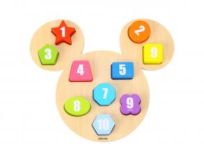 Disney Mickey egér alakú puzzle figurák, 11db.
