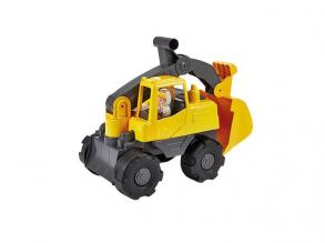 Ecoiffier kotrógép játékfigurával, 35,5 cm