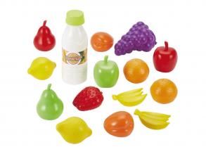 Ecoiffier műanyag gyümölcs és zöldség készlet - 15-részes