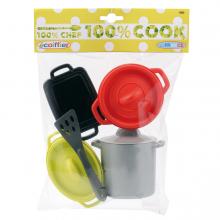 Ecoiffier 100% Chef - konyhai játékszett, edények