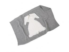 Llorens: Szürke nyuszis pléd újszülött babáknak