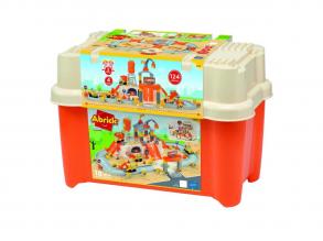 Abrick Ecoiffier  Komplett készlet kiegészítőkkel, 124 darabos