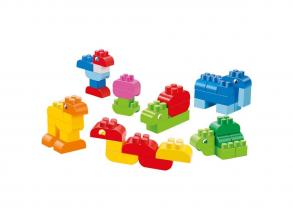 Abrick építőelemek tárolódobozban, 275 darabos