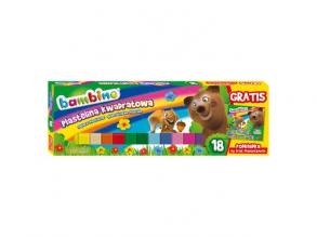 Bambino színes gyurma szett 18db-os