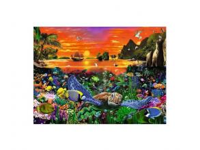 500 darabos Tengeri teknős a zátonyon puzzle.