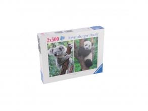 Ravensburger puzzle panda és koala 2 x 500 darab