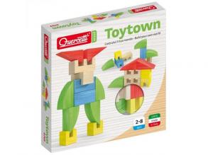 Quercetti: ToyTown Basic 15db-os fa építőjáték