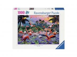 Rózsaszín flamingók Puzzle, 1000 darabos