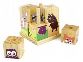 Fa mesekocka kirakó készlet