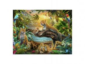 Leopárdok a dzsungelben Puzzle, 1500 darabos