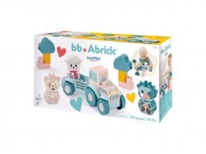 Ecoiffier Abrick Az első traktorom - bébi játék vicces állatokkal, 25 db-os