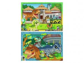 Jurassic World Explorers puzzle, 2x24 darabos.