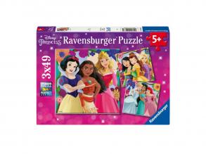 Disney Hercegnők puzzle, 3x49db.