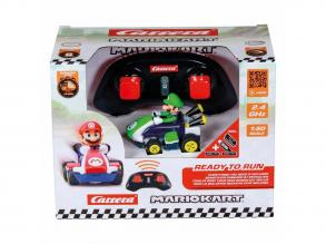 Carrera Mini RC 2,4 GHz távirányítós autó Mario Kart Luigi  1:50