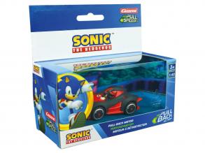 Visszahúzós kisautó Team Sonic Racing - Fekete