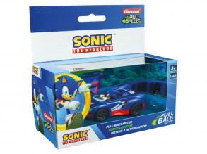 Visszahúzós kisautó Team Sonic Racing  kék