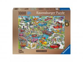 Ravensburger puzzle Időutazás: Jövő  1000 darabos