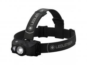 LEDLENSER MH8 outdoor tölthető LED fejlámpa 600lm/200m, RGB, 1xLi-ion, fekete