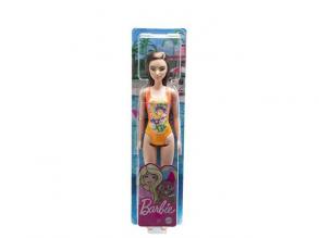 Barbie Beach baba sokszínű virágos fürdőruhában - Mattel