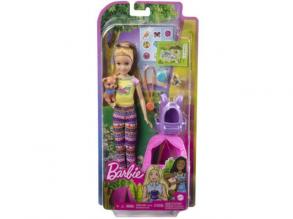 Barbie Kempingező Tesók: Stacie baba kutyussal és kiegészítőkkel - Mattel
