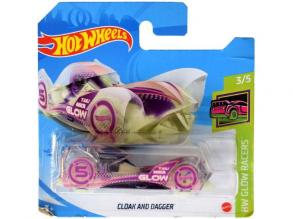 Hot Wheels: Cloak and Dagger kisautó fluoreszkáló 1/64 - Mattel