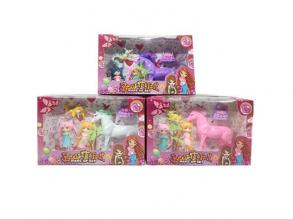 Unikornis szett hercegnőkkel többféle változatban