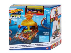 Hot Wheels City Belvárosi Autós Hamburgerező pálya szett - Mattel