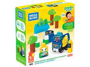 Fisher-Price: Green Town buszmegálló töltőállomással építőjáték - Mega Bloks