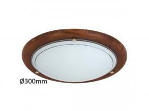 Lámpatest , mennyezeti , UFO , kerek , 30cm , E27-es foglalattal , tölgy , 5 év garancia , Rábalux , UFO