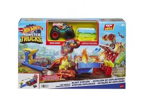 Hot Wheels: Monster Trucks Zúzda parkoló játékszett - Mattel