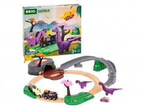 Brio Dino kalandok vonatkészlet - 21 darabos