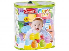 Quercetti: Momy Soft 32 db-os puha építőkocka szett