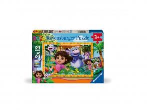 Ravensburger Dóra a felfedező Puzzle 2x12 darab