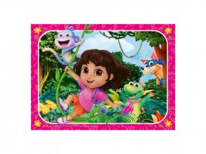 Dóra, a felfedező puzzle: Élvezd a kalandot!  4 puzzle