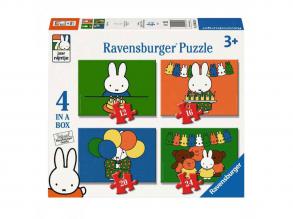 Ravensburger puzzle 4in1: Miffy 70 éves évforduló