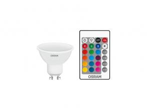 Ledvance Star+ RGBW/műanyag ház 4,5W/250lm/2700K/GU10 távirányítható LED PAR16 spot izzó