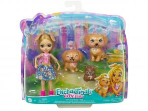 Enchantimals: Gerika golden retriever kutyuscsaláddal - Mattel